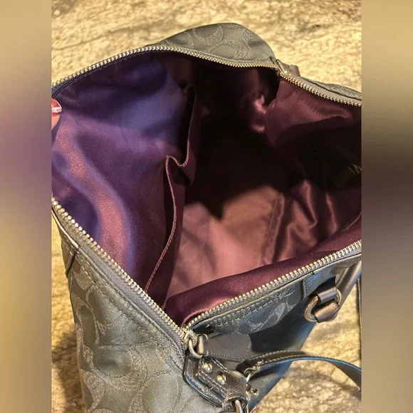 Coach Blue/Grey Bag - Picture 4 of 6